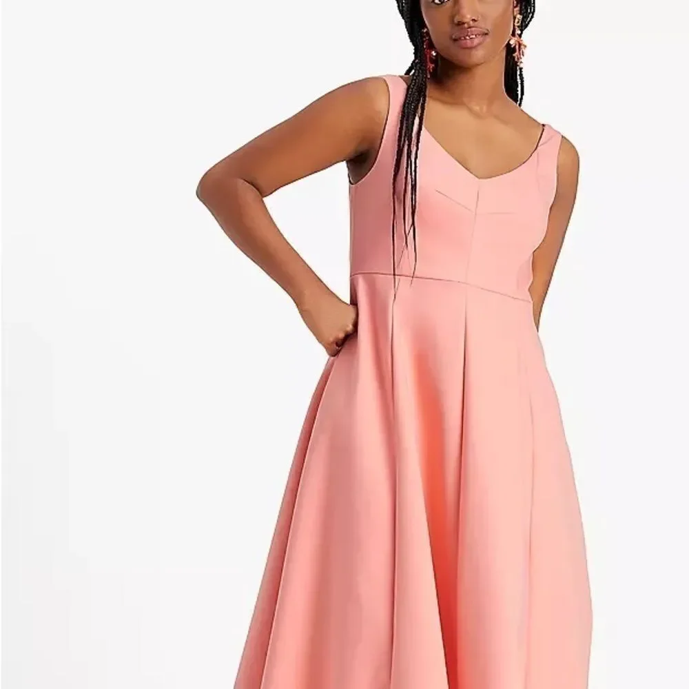 KATE Spade Twill Grace Dress pink sea Star fit and flare sz 2 NWT